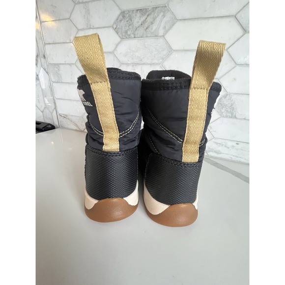 Sorel Youth Whitney II Short Lace Boots Black Snow Winter Little Kids Baby sz 1 - Picture 4 of 7